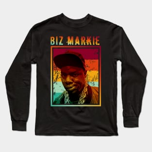 Biz markie | Retro potrait Long Sleeve T-Shirt